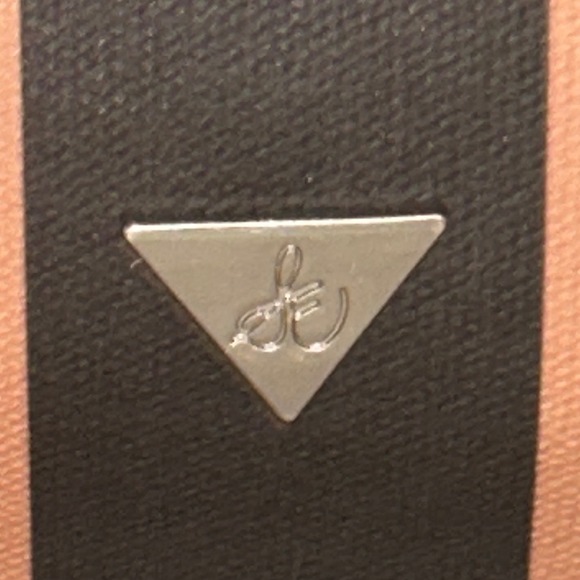 Sam Edelman Micaela Coated Canvas Tote - Brown/Red Stripe Large Shopper Handbag - Picture 5 of 11